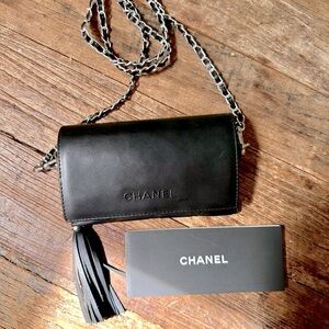 Chanel lambskin crossbody/belt bag/sunglasses case